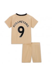 Fotbalové Dres Chelsea Aubameyang #9 Dětské Třetí Oblečení 2022-23 Krátký Rukáv (+ trenýrky)